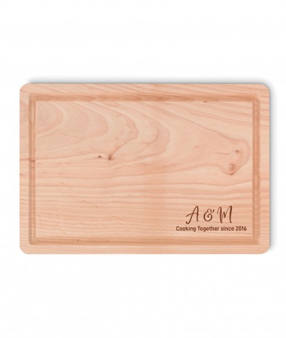 Personalised Couple Wood Chopping Board
